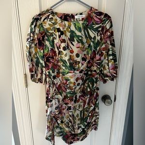 Floral Bell-Sleeve Dress